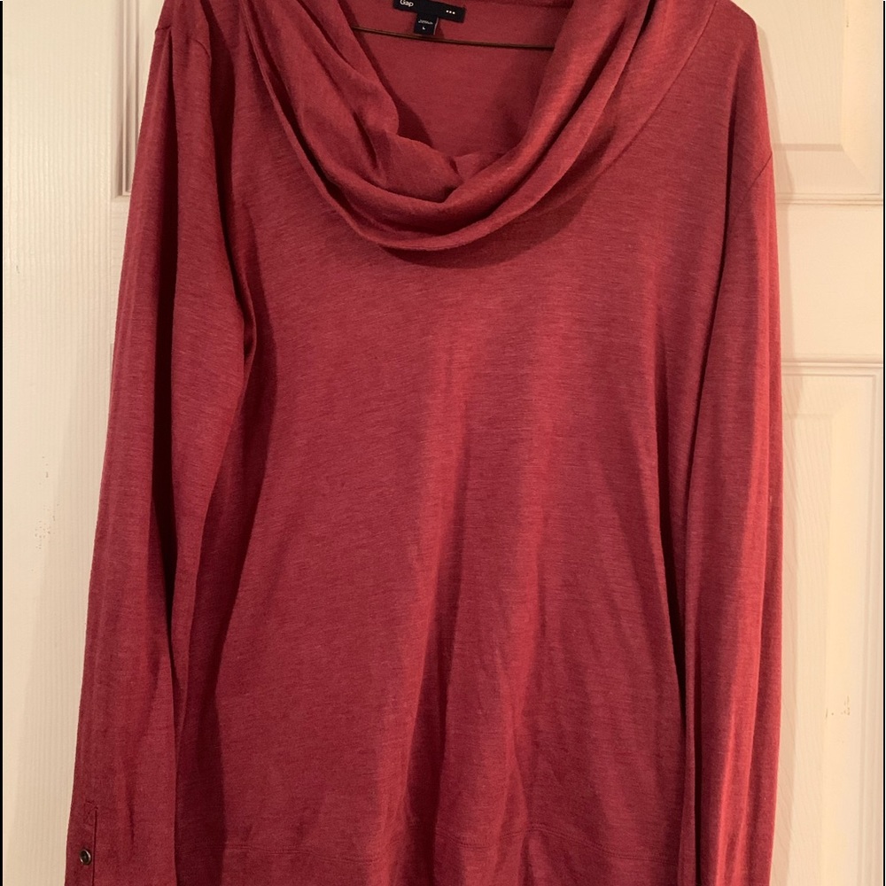 GAP maroon cowl neck sweater